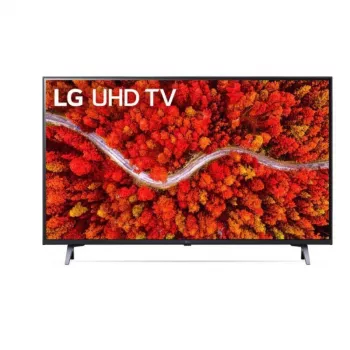 LG 43UP80003LR 43 colių 4K Ultra HD Smart LED televizorius su webOS 6.0, α5 Gen4 AI procesoriumi, Active HDR, juodos spalvos