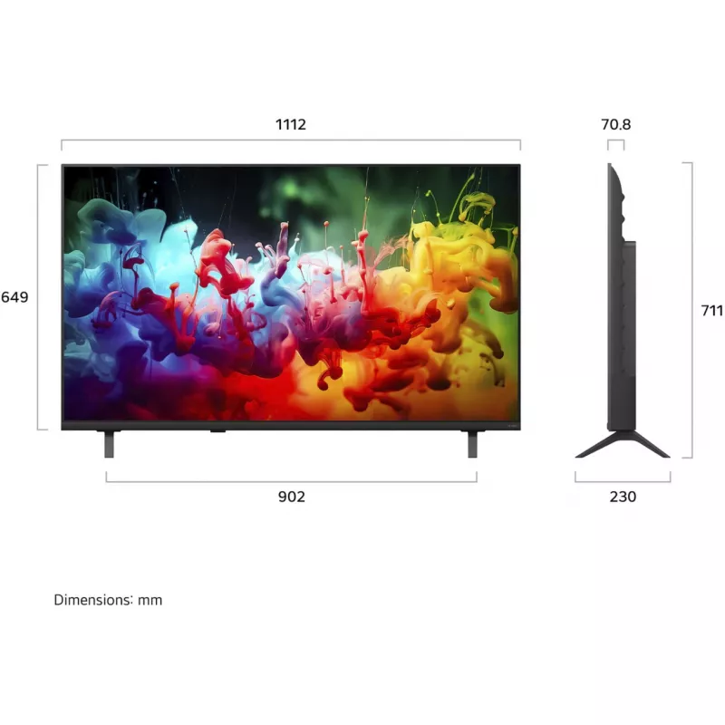 LG 50QNED7EB3C 50 colių QNED 4K išmanusis televizorius su α5 Gen5 AI procesoriumi ir webOS