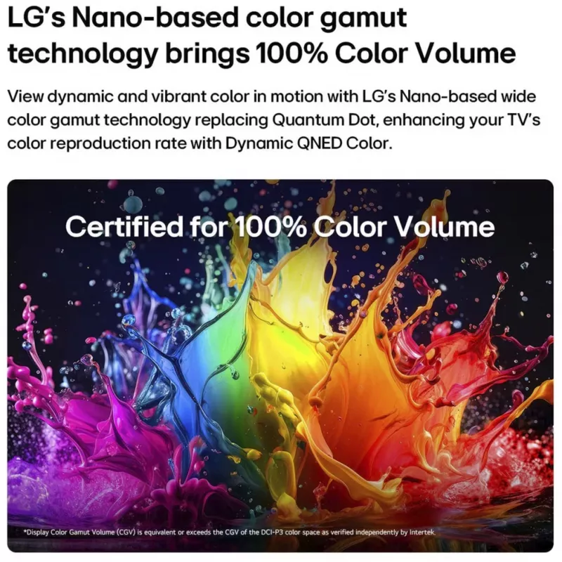 LG 50QNED7EB3C 50 colių QNED 4K išmanusis televizorius su α5 Gen5 AI procesoriumi ir webOS