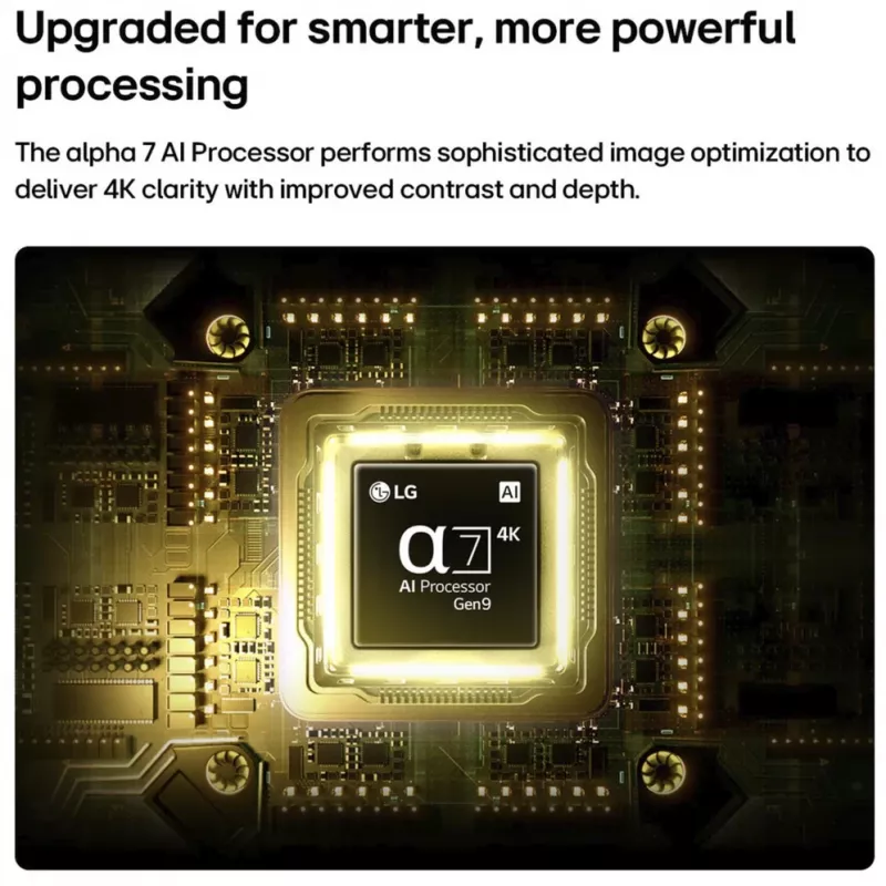 LG 50QNED7EB3C 50 colių QNED 4K išmanusis televizorius su α5 Gen5 AI procesoriumi ir webOS