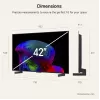 LG Electronics OLED42C6ELB 42 colių 4K OLED televizorius, juodas, 120Hz, trigubas imtuvas, webOS Smart TV