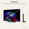 LG Electronics OLED48C6ELB.AEUD 48 colių 4K OLED televizorius, juodas