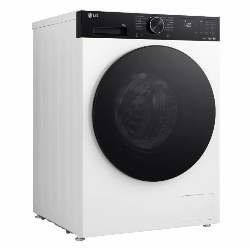 LG F4X5011THB 11 kg 1400 rpm Laisvai pastatoma skalbyklė su priekiniu pakrovimu, AI DD Inverter Direct Drive, Steam, ThinQ Wi-Fi, balta