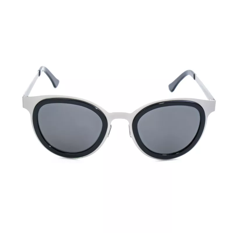 LGR FELI-SILVER01 Unisex akiniai nuo saulės – sidabrinis acetatinis rėmelis, pilki polikarbonatiniai lęšiai, UV400 apsauga, 47/24/145 mm