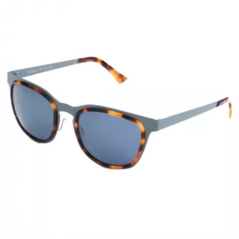 LGR GLOR-BLUE39 Unisex akiniai nuo saulės 49/22/145 mm mėlyni lęšiai juodas rėmelis