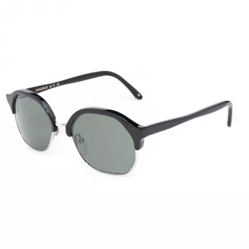 LGR Women's Zanzibar Sunglasses - Black Frame, Grey Lens, 50/12/135 mm