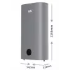 LI- LIN LIFVD1SMGY 100L UNIVERSAL elektrinis vandens šildytuvas, pilkas, su Wi-Fi