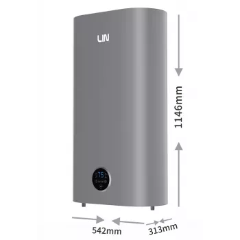 LI- LIN LIFVD1SMGY 100L UNIVERSAL elektrinis vandens šildytuvas, pilkas, su Wi-Fi