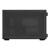 Lian Li DAN Cases B4 Wood Edition mini bokšto kompiuterio korpusas, Micro-ATX, riešutmedžio priekinė panelė, juoda