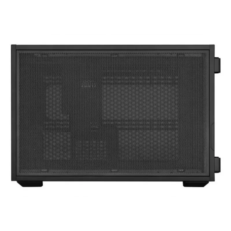 Lian Li DAN Cases B4 Wood Edition mini bokšto kompiuterio korpusas, Micro-ATX, riešutmedžio priekinė panelė, juoda
