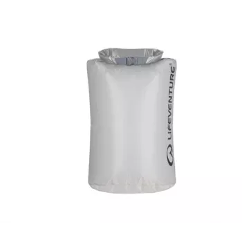 Lifeventure Ultralight DryBag 15L pilka – vandeniui atsparus maišas, IPX6, 50g