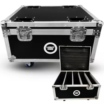 LIGHT4ME AURORA WASH HEAD CASE 4IN1 Flight Case for 4 Moving Heads
