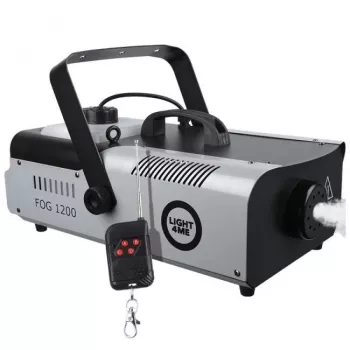 LIGHT4ME FOG 1200 Dūmų generatorius su nuotolinio valdymo pultu, 1200W, 2.5L bakas, juodas