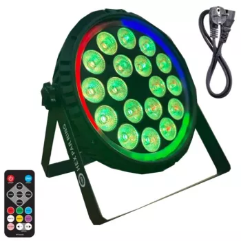 Light4Me HEX PAR RING LED efektų šviestuvas 7x10W RGBWA+UV 48xSMD RGB