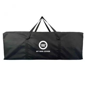 LIGHT4ME MT BAR COVER – tvirtas transportinis dangtis apšvietimo juostoms iki 1000 mm, paminkštintas 600D nailonas, dvigubi užtrauktukai, juodas