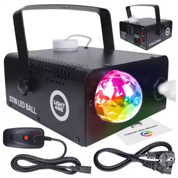 LIGHT4ME S 700W LED BALL Dūmų generatorius su RGB LED efektu