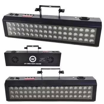 LIGHT4ME UV DMX BAR 54x3W UV LED efektinis šviestuvas