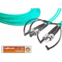 Lightwin LDP-50 ST-ST 5.0 OM3 dvigubas daugiamodis šviesolaidinis pataisymo kabelis, 5 m, aqua, LSZH