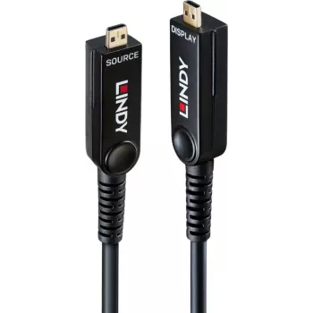 Lindy 20m šviesolaidinis hibridinis Micro-HDMI 8K60 LSZH kabelis su nuimamais HDMI jungtimis 38542