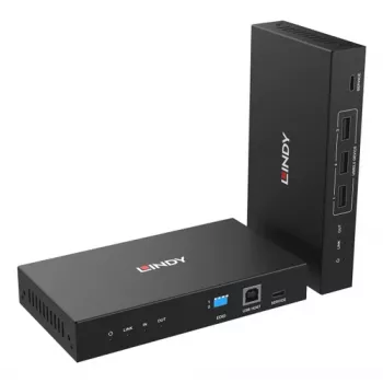 LINDY 5km Fibre Optic HDMI 4K60 KVM USB 2.0, RS-232 & IR Extender 39366