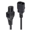 LINDY 5m C14 į C15 maitinimo laidas – IEC C14 kištukas į IEC C15 lizdą, 250V 10A, juodas