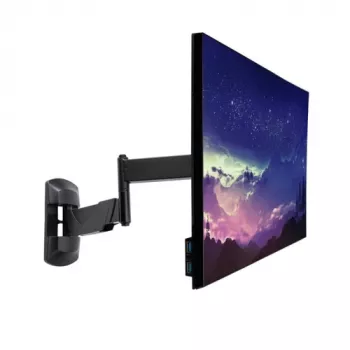 LINDY reguliuojamas monitoriaus laikiklis prie sienos (juodas, tinka monitoriams iki 66 cm / 26 inch) su pilnu pakreipimu ir pasukimu, VESA 75x75/100x100, max 15 kg
