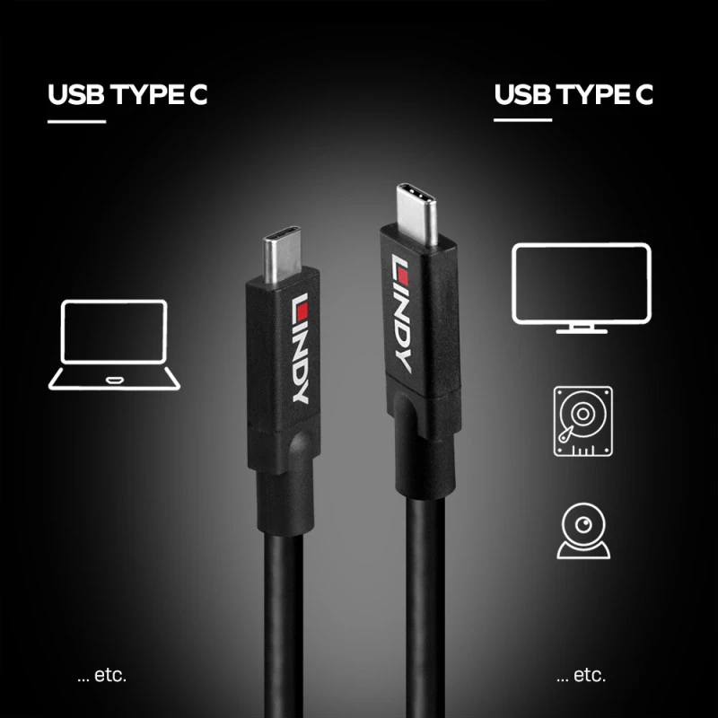 LINDY USB 3.0 laidas, Type A – Type B, 0,5 m, antracito, trigubai ekranuotas