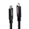 LINDY USB 3.0 laidas, Type A – Type B, 0,5 m, antracito, trigubai ekranuotas