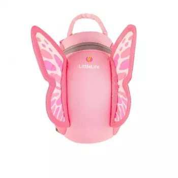 LittleLife Toddler Backpack Butterfly - 2L su saugos pavadėliu, 1-3 m.