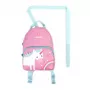 LittleLife vaikiška kuprinė Toddler Backpack Face Unicorn 2L su atsegamu saugos pavadėliu