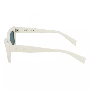 LIU JO Moteriški katės akies akiniai nuo saulės LJ790S 5221101 Juodas acetatas Pilki gradientiniai lęšiai 52mm