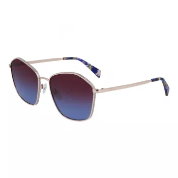 LIU JO Moteriški Havana Drugelio Formos Akiniai Nuo Saulės LJ157S5918722 59/18/140 mm