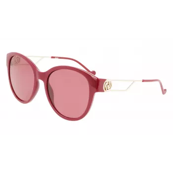LIU JO Moteriški Akiniai Nuo Saulės LJ762SR-601 Drugelio Formos Havana Acetatas 56mm