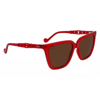 LIU JO Moteriški Akiniai Nuo Saulės LJ780S-600 Drugelio Formos Acetatas Ruda Havana