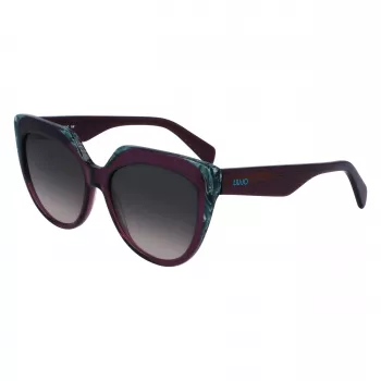 LIU JO Moteriški Akiniai Nuo Saulės LJ783S-513 Havana Brown Butterfly Acetate 55mm