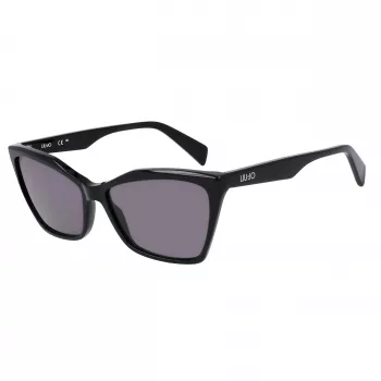LIU JO Moteriški Akiniai nuo Saulės LJ796S-001 Drugelio/Katės Akies Acetato Rėmelis Pilki Lęšiai 58mm