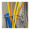 LogiLink 19 inch kabelių tvarkymo žiedas 140 x 100 mm, šoninis kabelių įvedimas, juodas
