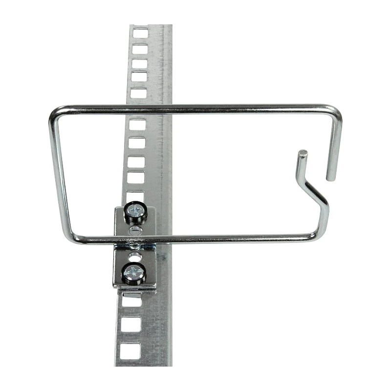 LogiLink 19 inch kabelių tvarkymo žiedas 140 x 100 mm, šoninis kabelių įvedimas, juodas