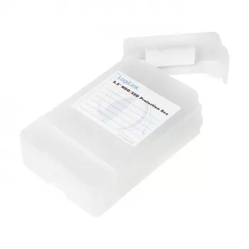 LogiLink 2.5 inch HDD Protection Box 2 HDD/SSD, balta