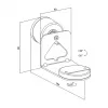 LogiLink BP0207W Garsiakalbio laikiklis sienai, skirtas Sonos Era 100 ir Era 300, baltas, max 5 kg