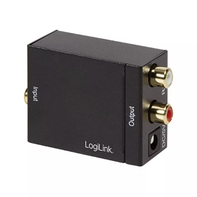 LogiLink CA0100 skaitmeninio į analoginį garso keitiklis (SPDIF/Coaxial į RCA stereo)