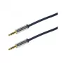 LogiLink CA10050 3,5 mm TRS stereo garso laidas, metaliniai lizdai, mėlynas, 0,5 m