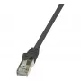 LogiLink Cat.6 F/UTP Ethernet Patch kabelis, 1m, juodas, EconLine