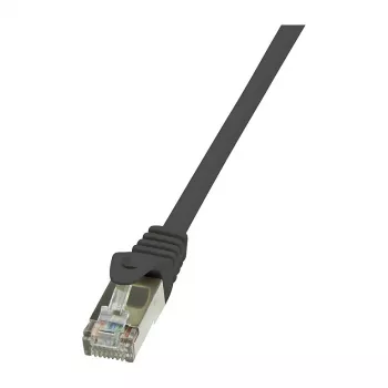 LogiLink Cat.6 F/UTP Patch Cable, 0.25m, Juodas, EconLine