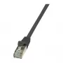 LogiLink Cat.6 F/UTP Patch Cable, 0.25m, Juodas, EconLine