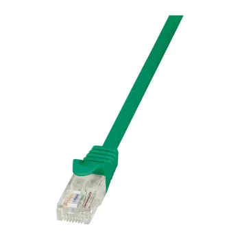 LogiLink Cat.6 U/UTP Gigabit Ethernet jungiamasis kabelis, 1,5 m, žalias, Snagless, CCA, 250 MHz, RJ45