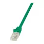 LogiLink Cat.6 U/UTP Gigabit Ethernet jungiamasis kabelis, 1,5 m, žalias, Snagless, CCA, 250 MHz, RJ45