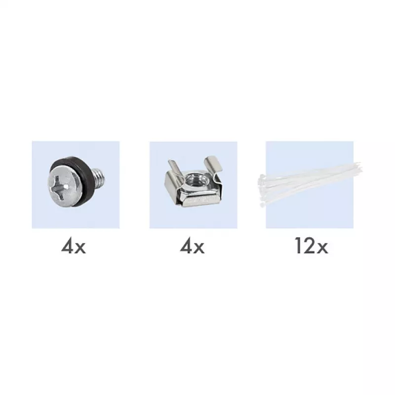 LogiLink Cat.6A Patch Panel 24-Port UTP, 1U, 90° IDC