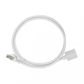 Logilink Cat.6A S/FTP Premium pataisos kabelio prailginimas - baltas, 5m (RJ45 kištukas į lizdą)