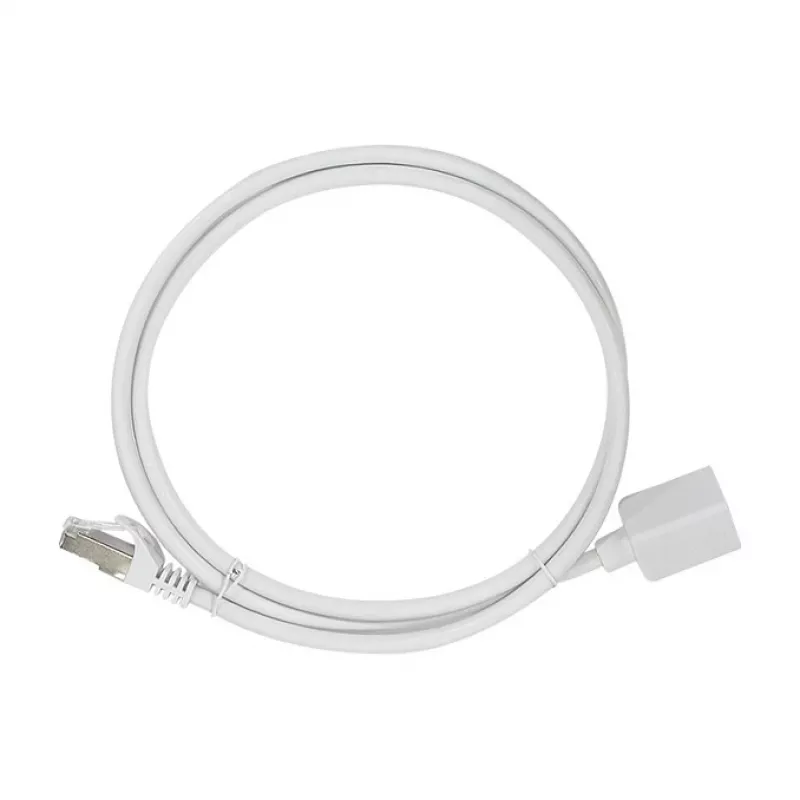 Logilink Cat.6A S/FTP Premium pataisos kabelio prailginimas - baltas, 5m (RJ45 kištukas į lizdą)